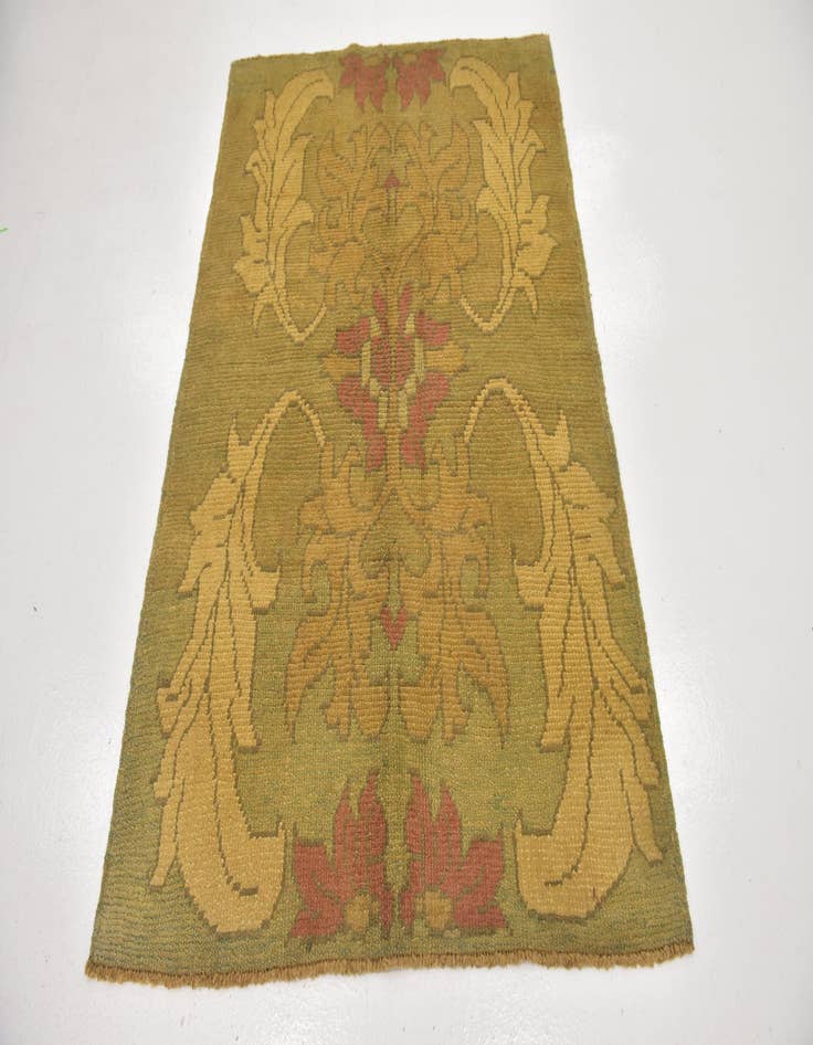 Detail image of  4' 2 x 5' 10  Hand Knotted Oushak Wool Rug