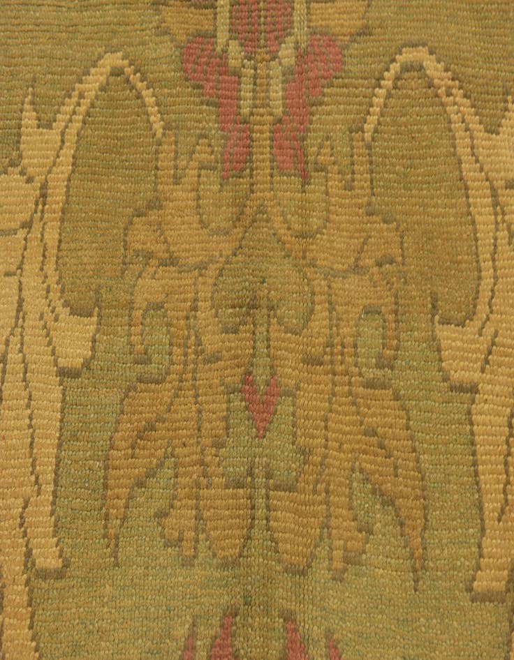 Detail image of  4' 2 x 5' 10  Hand Knotted Oushak Wool Rug