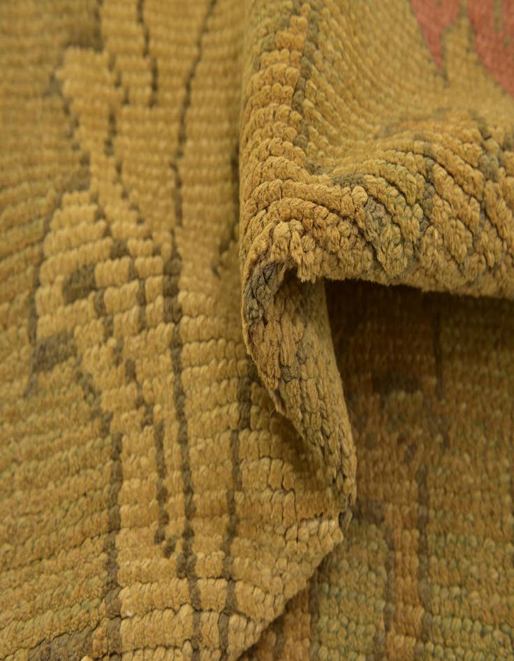 Detail image of  4' 2 x 5' 10  Hand Knotted Oushak Wool Rug