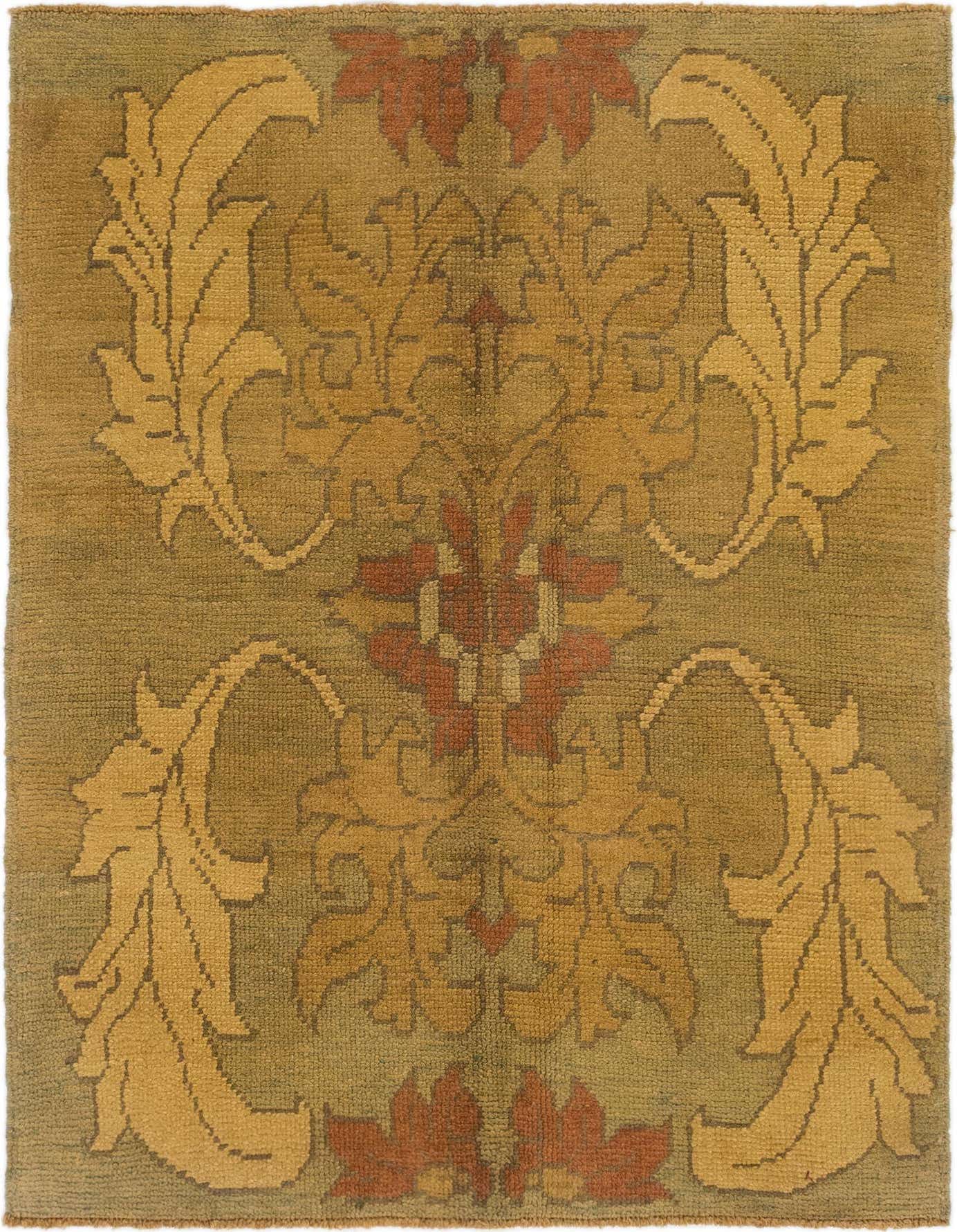 Primary image  4' 2 x 5' 10  Hand Knotted Oushak Wool Rug