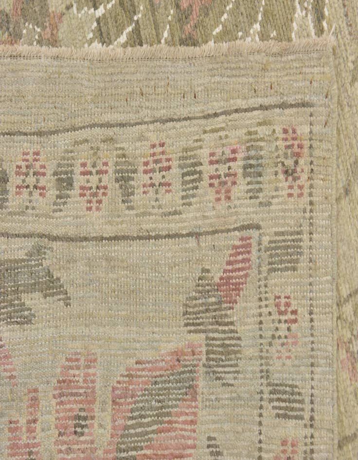 Detail image of  13' x 19' 4  Hand Knotted Oushak Rug