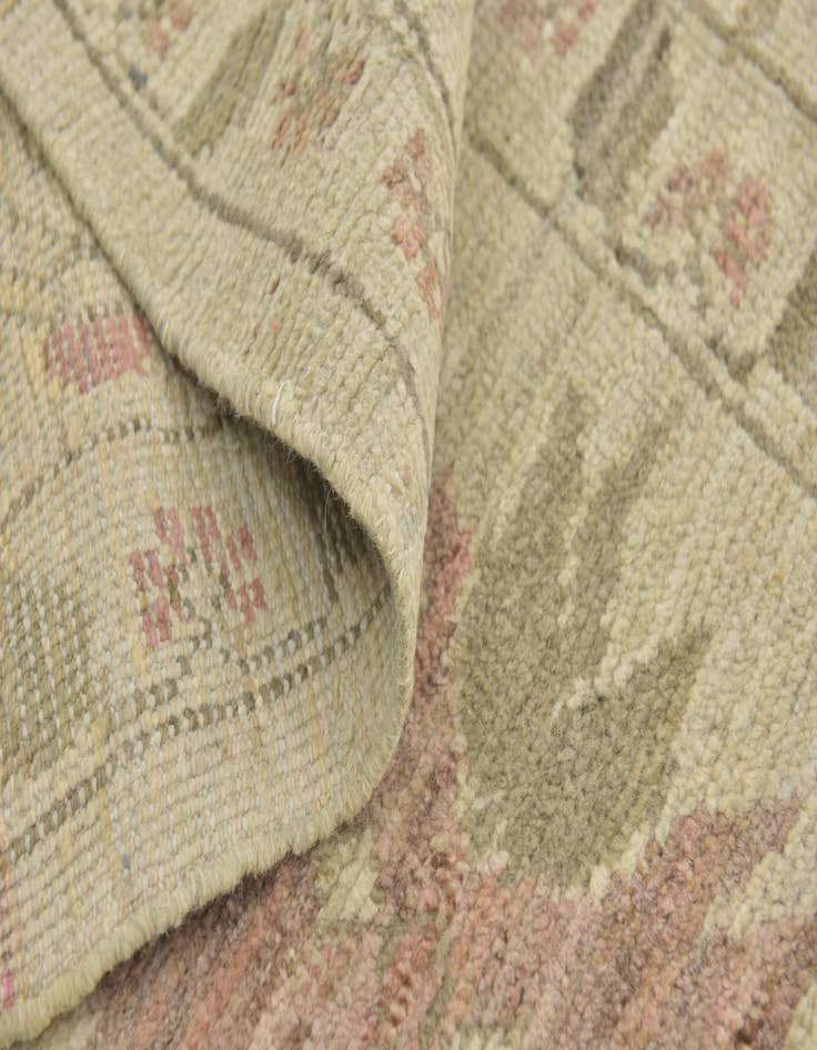 Detail image of  13' x 19' 4  Hand Knotted Oushak Rug