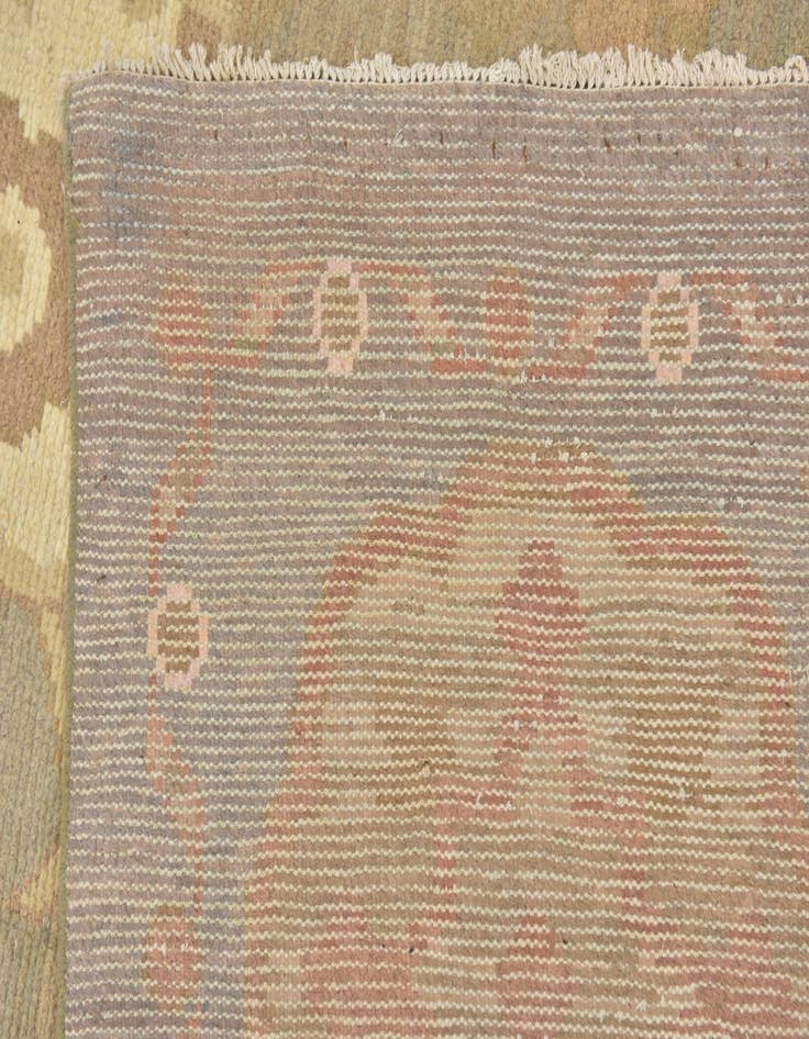 Detail image of  11' 10 x 17'  Hand Knotted Oushak Wool Rug