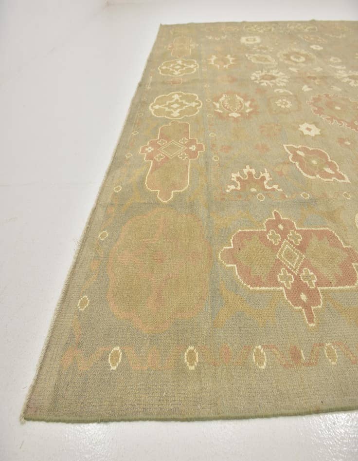 Detail image of  11' 10 x 17'  Hand Knotted Oushak Wool Rug