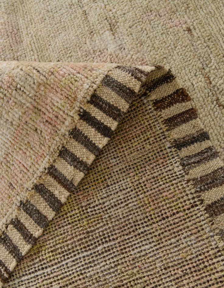 Detail image of 9' 7 x 12' Hand Knotted Oushak Wool Rug