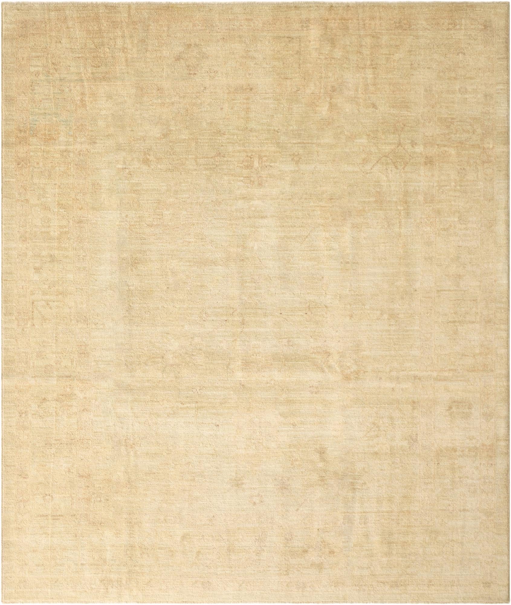 8' 4 x 9' 9 Hand Knotted Oushak Wool Rug