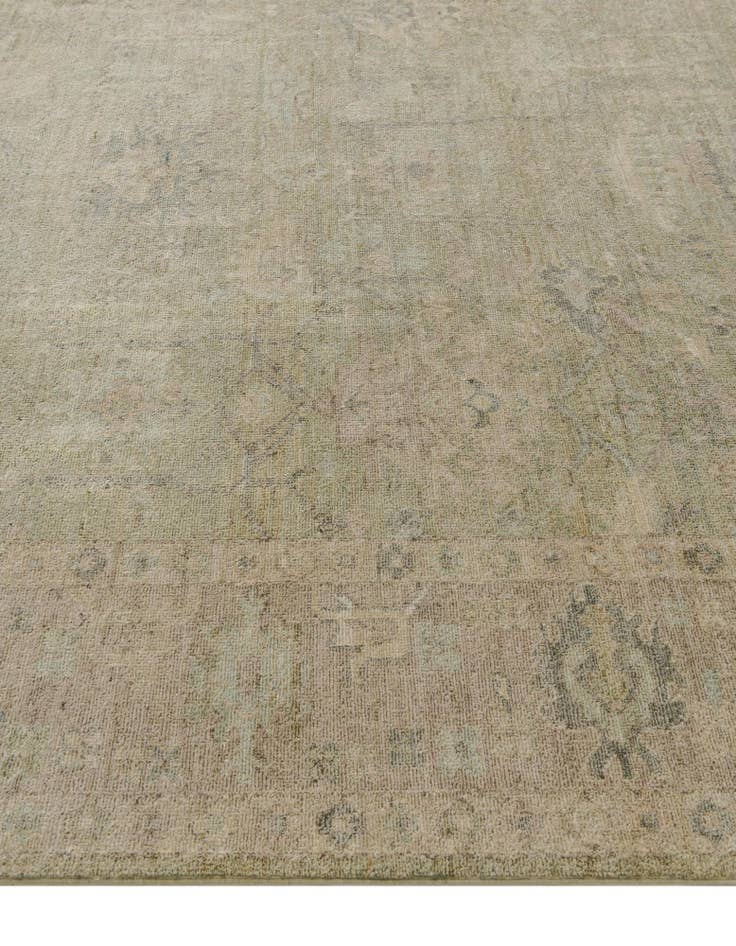 Detail image of 8' 3 x 9' 10 Hand Knotted Oushak Wool Rug