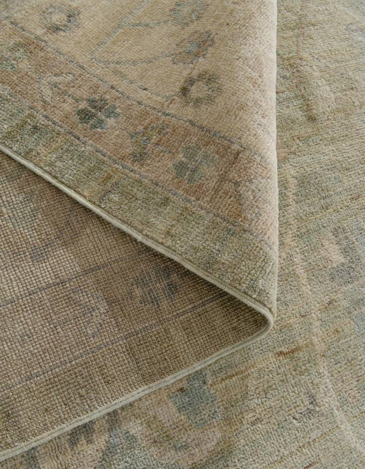 Detail image of 10' 3 x 13' 10 Hand Knotted Oushak Wool Rug