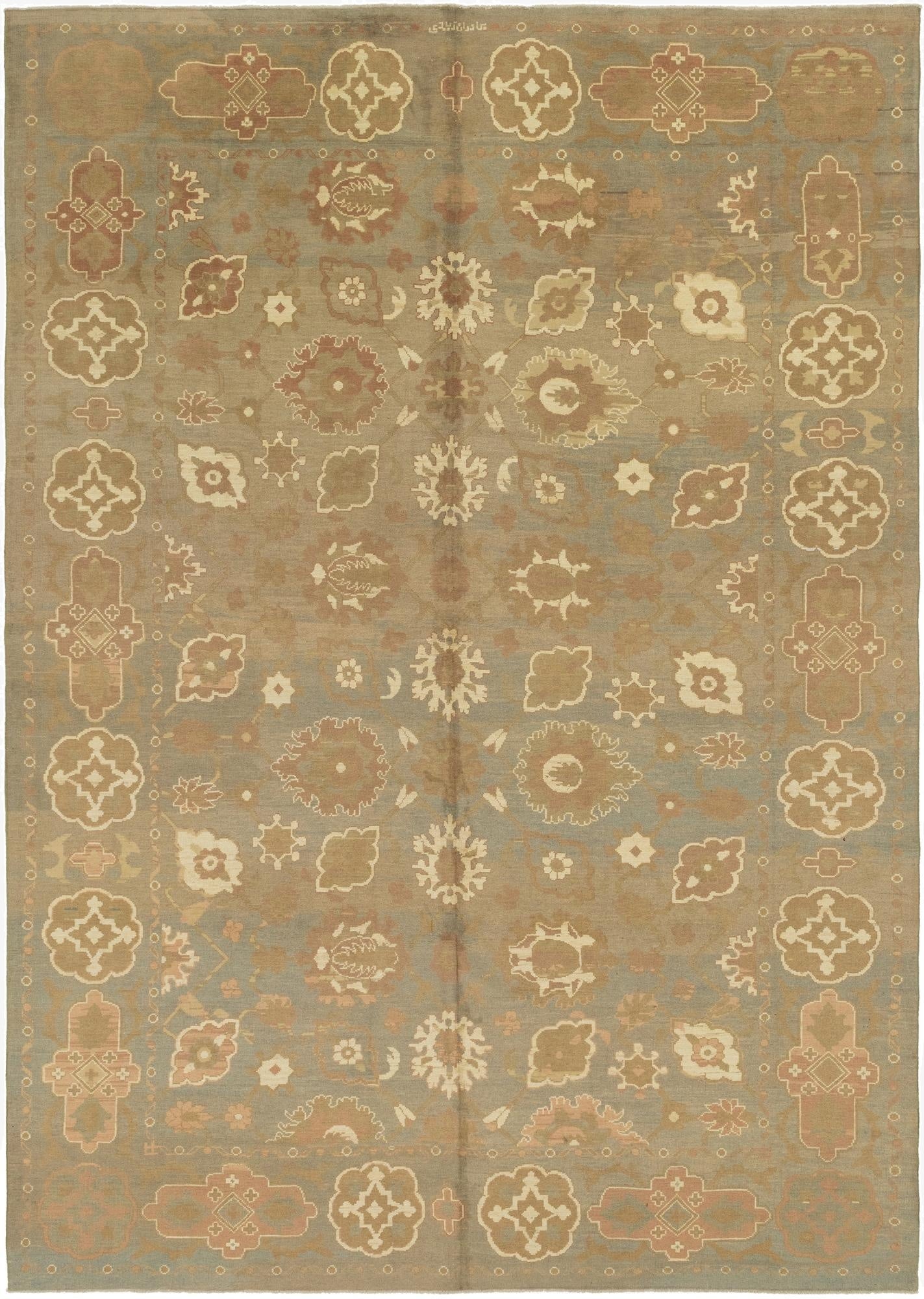  11' 10 x 17'  Hand Knotted Oushak Wool Rug