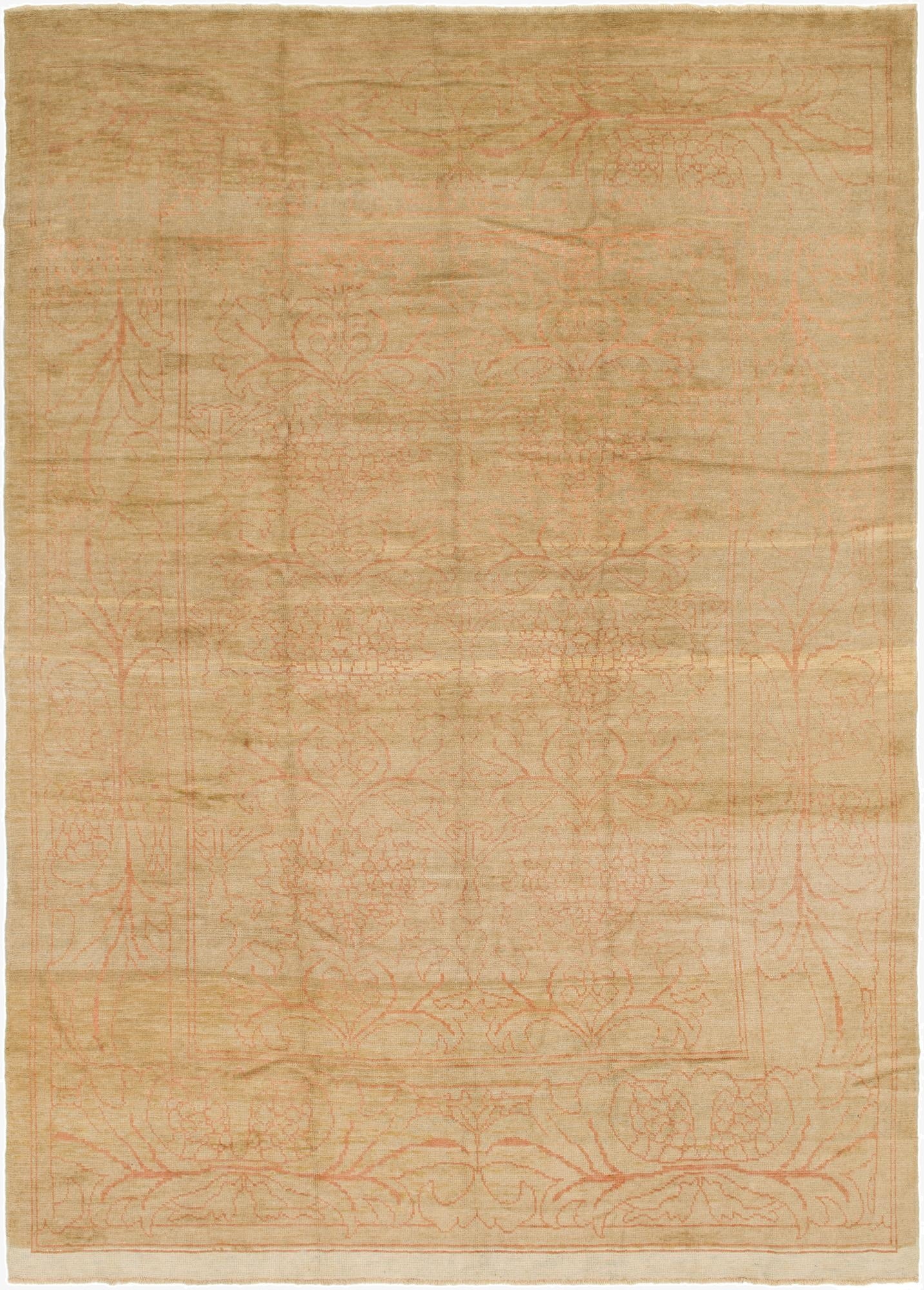  10' 6 x 15' 2  Hand Knotted Oushak Wool Rug