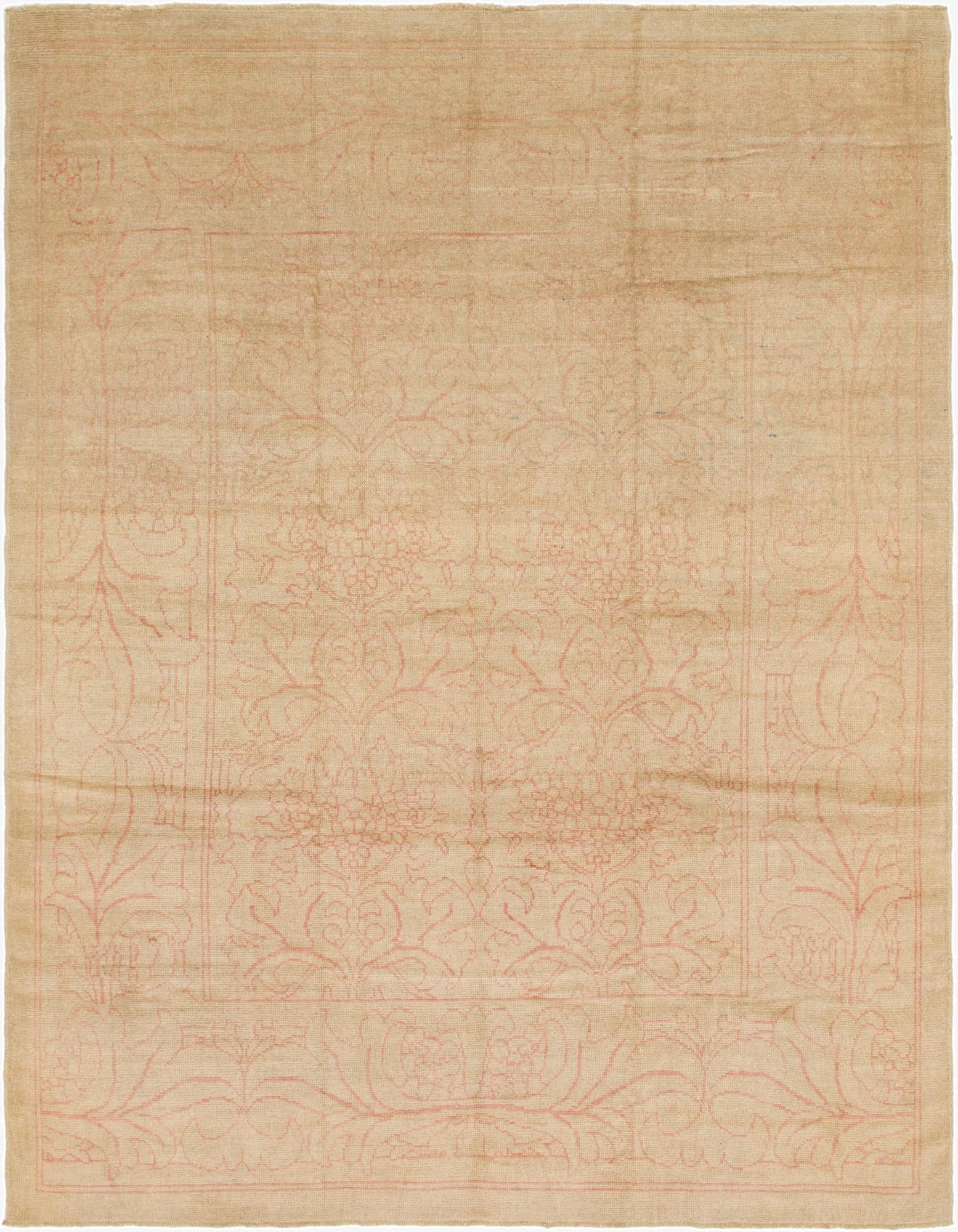  10' 5 x 14'  Hand Knotted Oushak Wool Rug