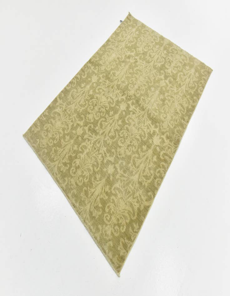 Detail image of  4' x 5' 9  Hand Knotted Over-Dyed Ziegler Rug