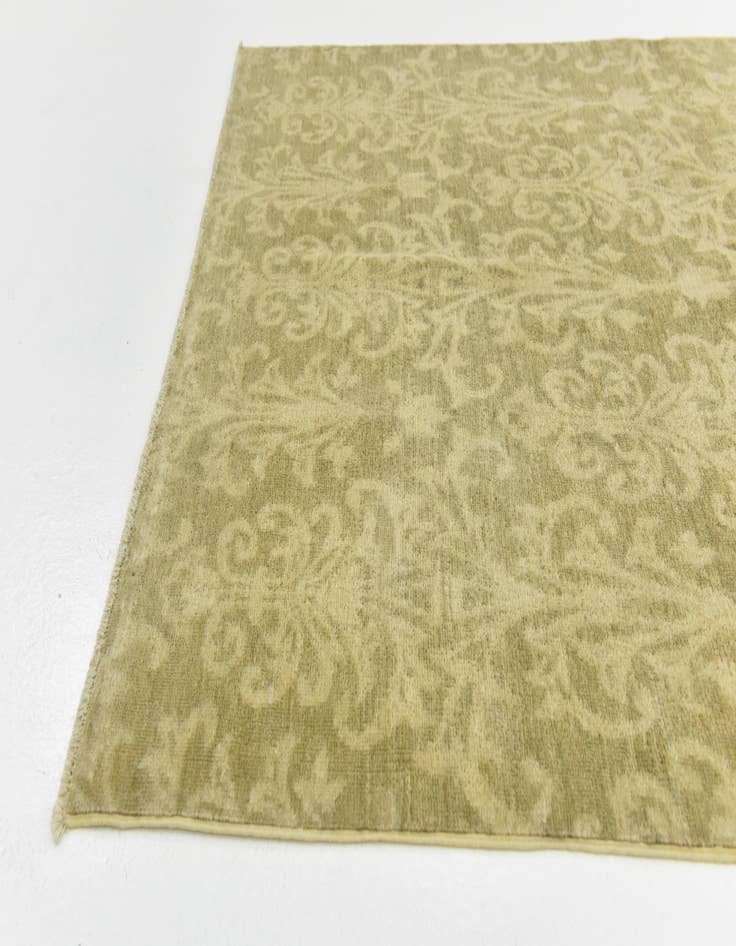 Detail image of  4' x 5' 9  Hand Knotted Over-Dyed Ziegler Rug