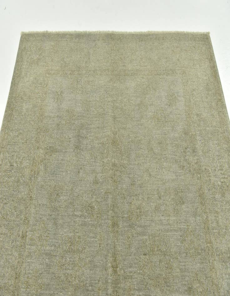 Detail image of  4' 10 x 6' 3  Hand Knotted Over-Dyed Ziegler Rug