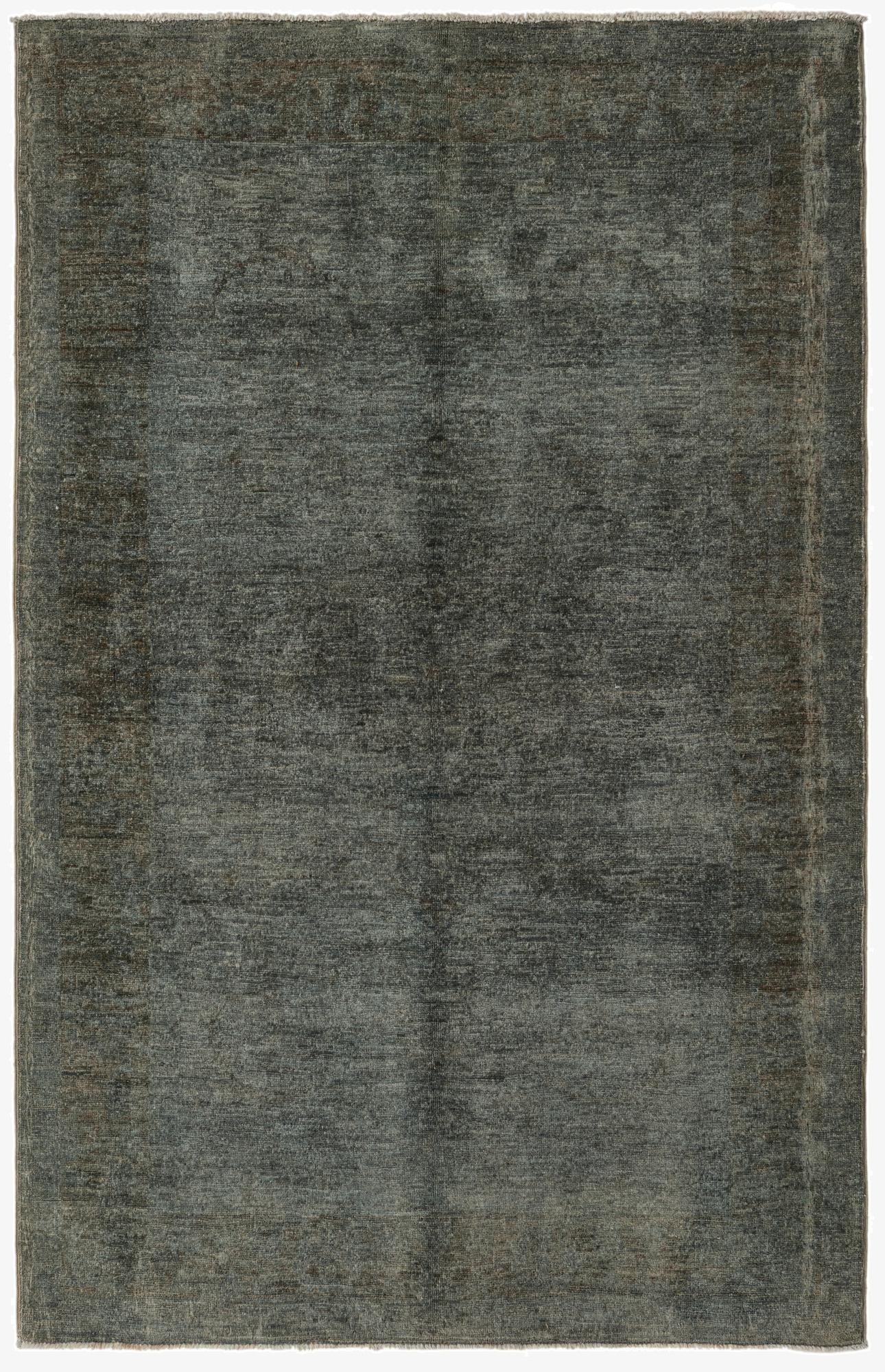  4' x 6' 3  Hand Knotted Over-Dyed Ziegler Rug