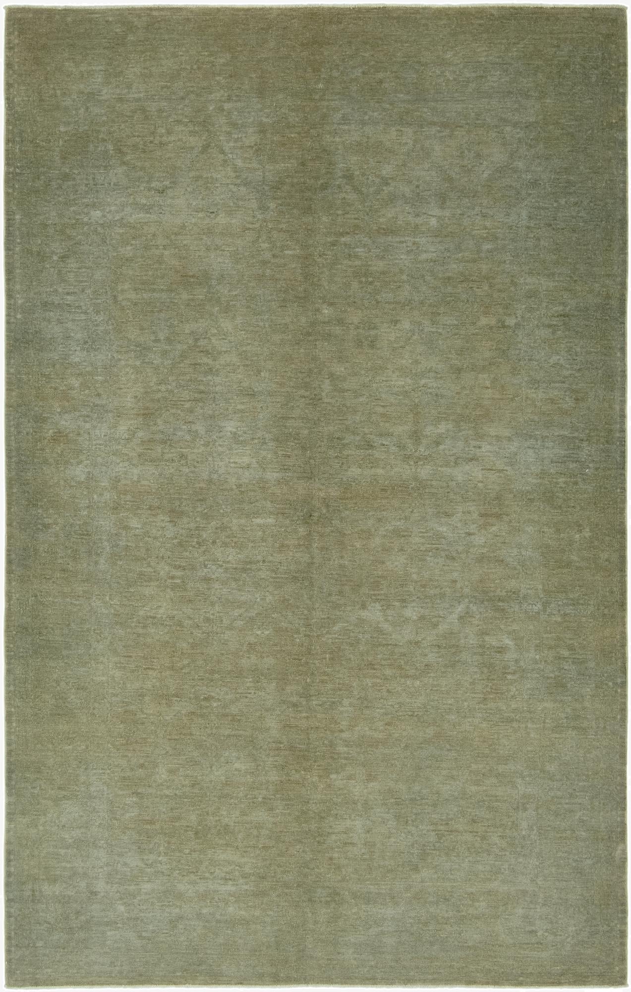  5' 10 x 9' 5  Hand Knotted Over-Dyed Ziegler Rug