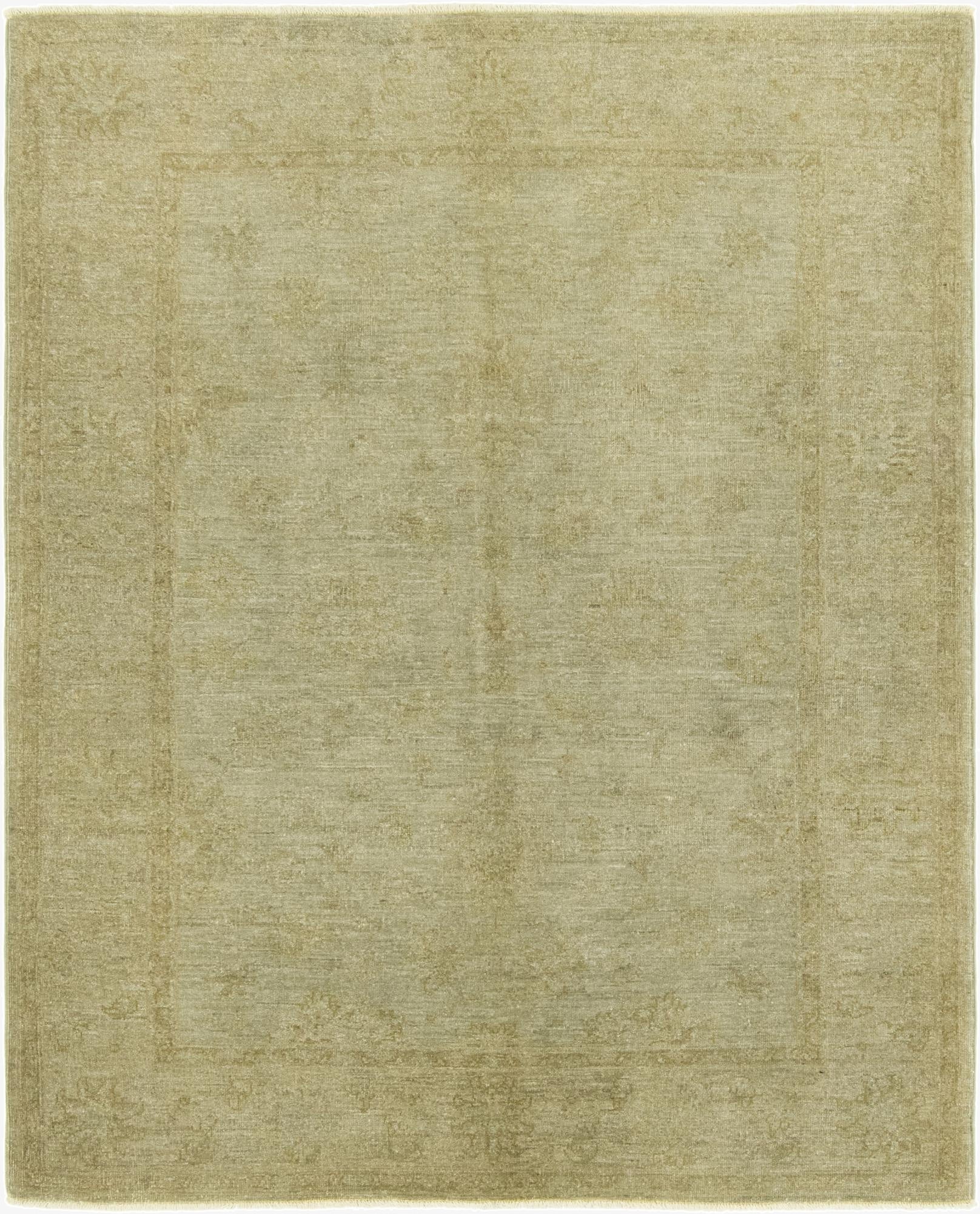  4' 10 x 6' 3  Hand Knotted Over-Dyed Ziegler Rug