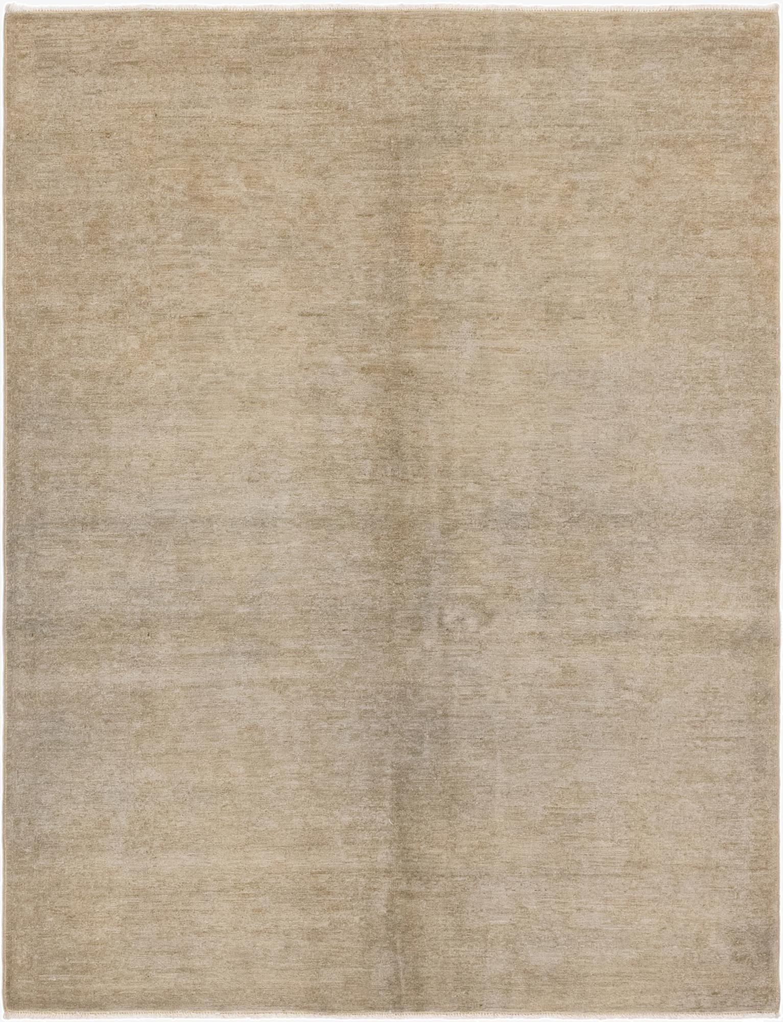  4' 8 x 6' 2  Hand Knotted Over-Dyed Ziegler Rug