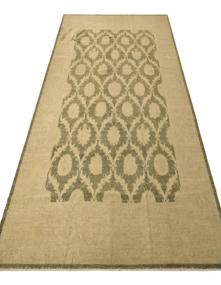 Detail image of  11' 10 x 14' 10  Hand Knotted Peshawar Ziegler Rug