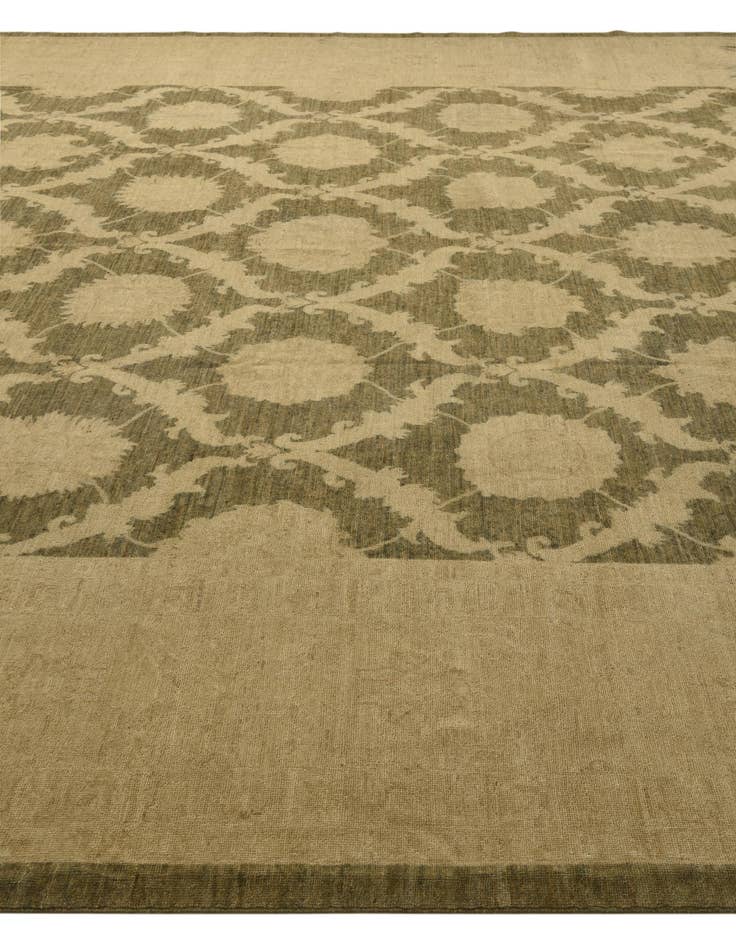 Detail image of  11' 10 x 14' 10  Hand Knotted Peshawar Ziegler Rug