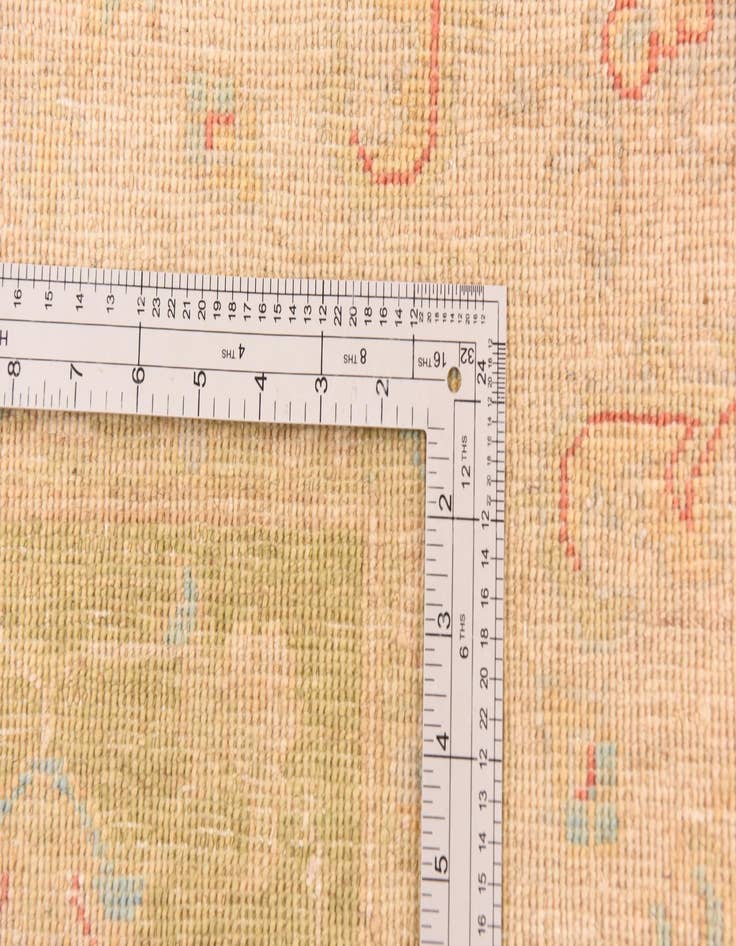 Detail image of  5' 9 x 8'  Hand Knotted Peshawar Ziegler Rug