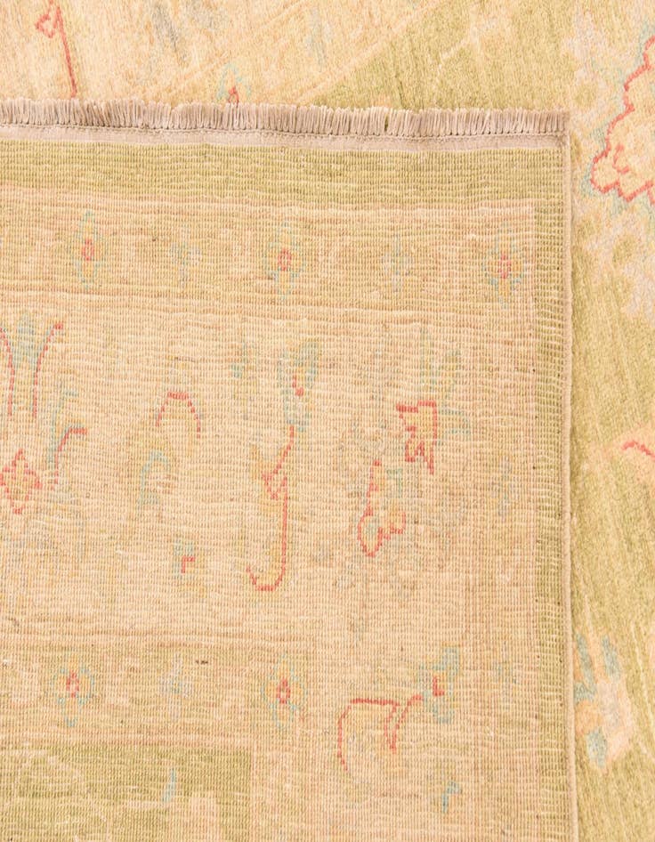 Detail image of  5' 9 x 8'  Hand Knotted Peshawar Ziegler Rug