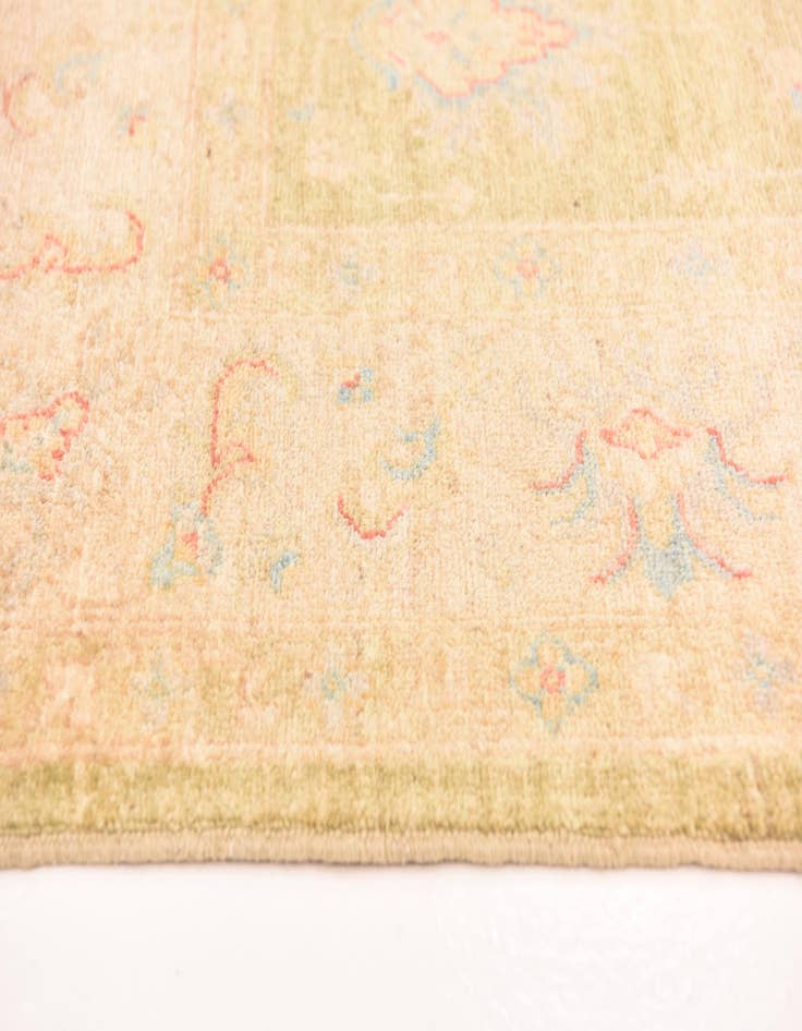 Detail image of  5' 9 x 8'  Hand Knotted Peshawar Ziegler Rug