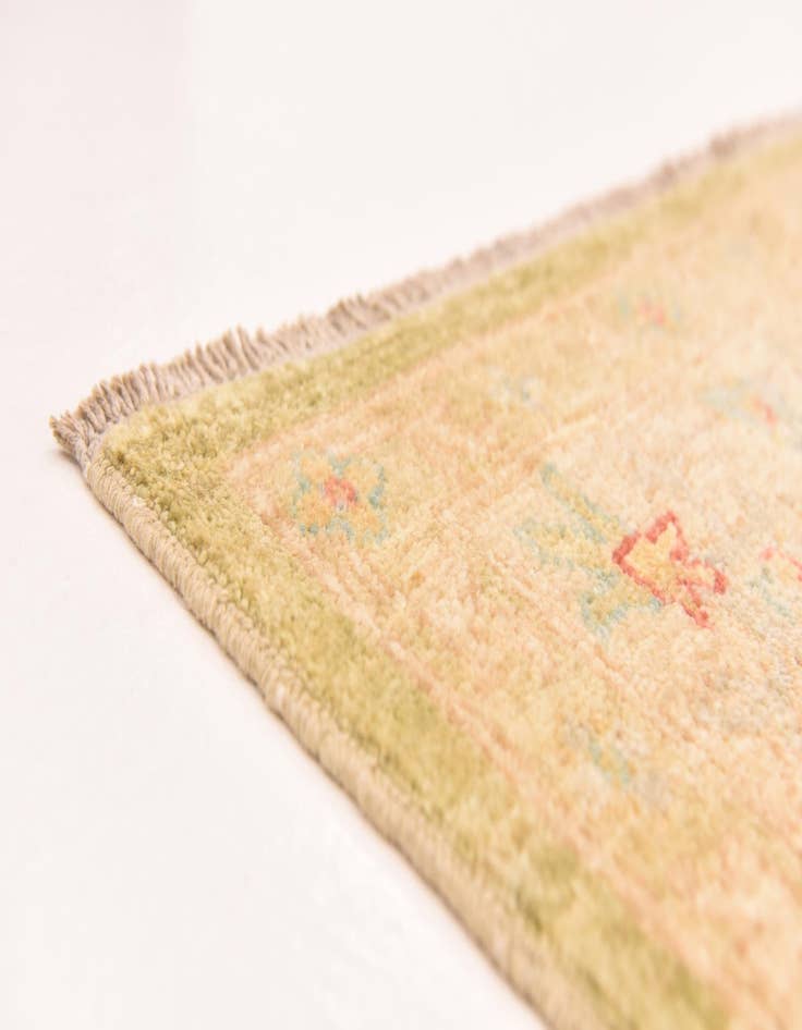 Detail image of  5' 9 x 8'  Hand Knotted Peshawar Ziegler Rug