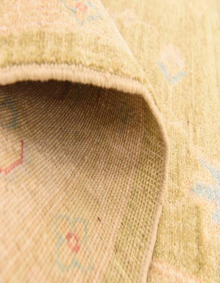 Detail image of  5' 9 x 8'  Hand Knotted Peshawar Ziegler Rug