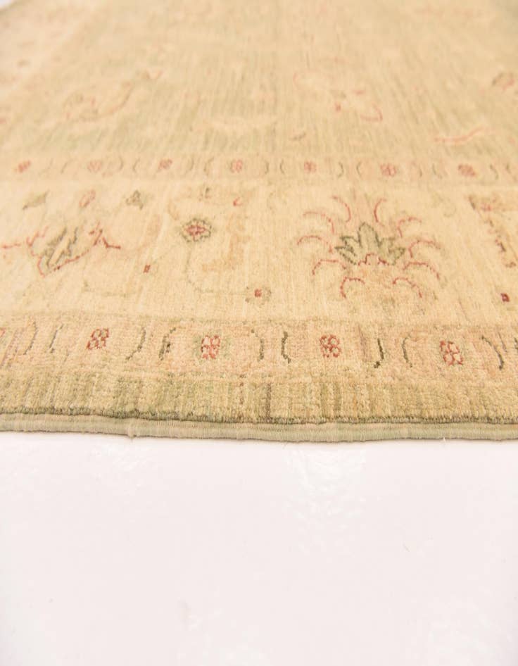 Detail image of  5' 7 x 7' 10  Hand Knotted Peshawar Ziegler Rug