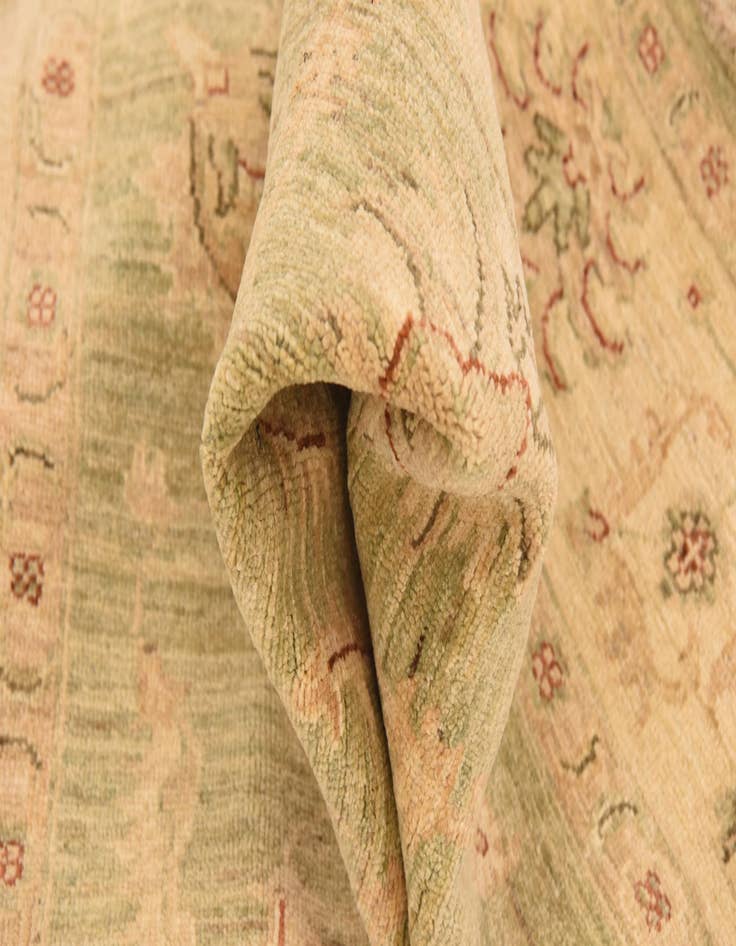 Detail image of  5' 7 x 7' 10  Hand Knotted Peshawar Ziegler Rug