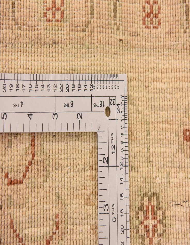 Detail image of  5' 7 x 7' 10  Hand Knotted Peshawar Ziegler Rug