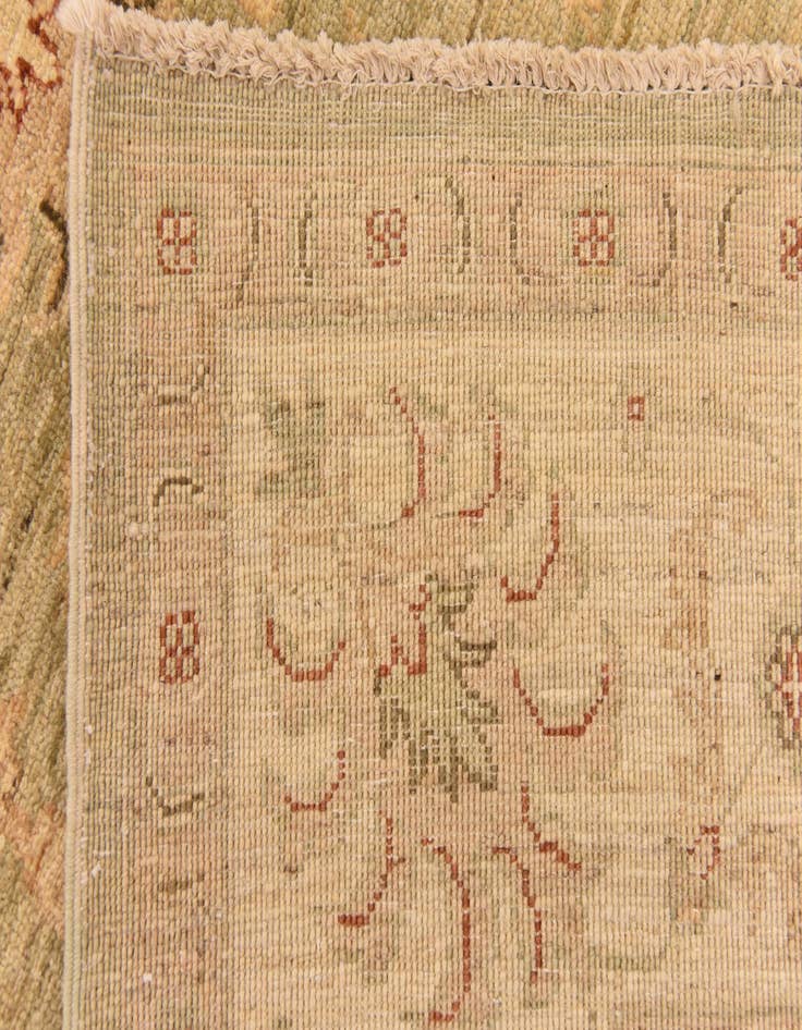 Detail image of  5' 7 x 7' 10  Hand Knotted Peshawar Ziegler Rug