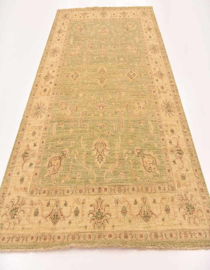 Detail image of  5' 7 x 7' 10  Hand Knotted Peshawar Ziegler Rug