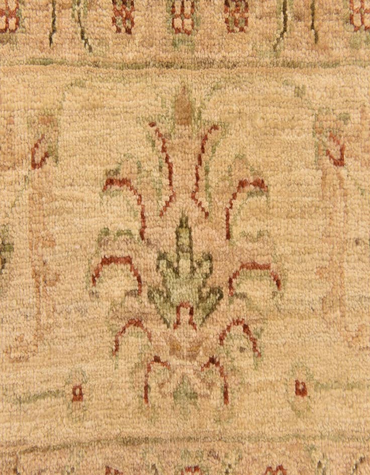 Detail image of  5' 7 x 7' 10  Hand Knotted Peshawar Ziegler Rug