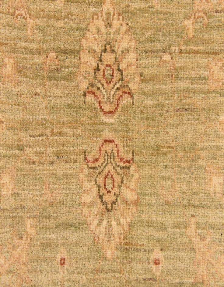 Detail image of  5' 7 x 7' 10  Hand Knotted Peshawar Ziegler Rug