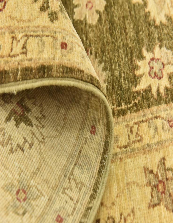 Detail image of  5' 8 x 8' 8  Hand Knotted Peshawar Ziegler Rug