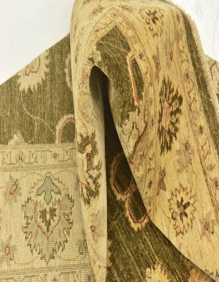 Detail image of  5' 8 x 8' 8  Hand Knotted Peshawar Ziegler Rug