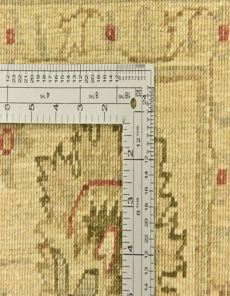 Detail image of  5' 8 x 8' 8  Hand Knotted Peshawar Ziegler Rug