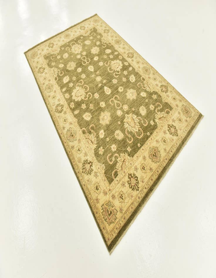 Detail image of  5' 8 x 8' 8  Hand Knotted Peshawar Ziegler Rug