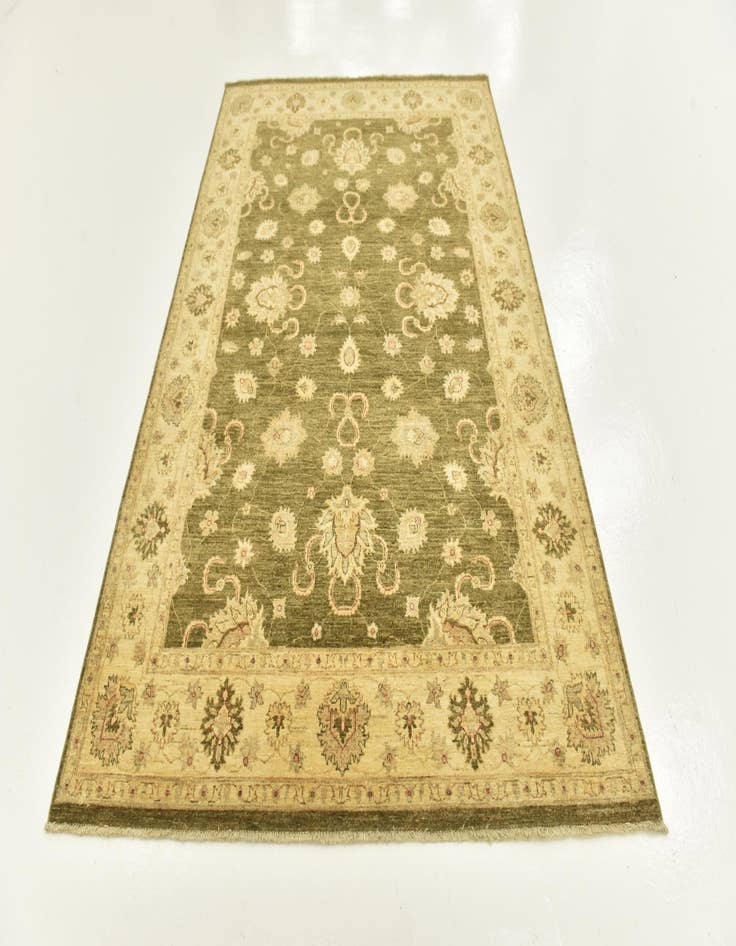 Detail image of  5' 8 x 8' 8  Hand Knotted Peshawar Ziegler Rug