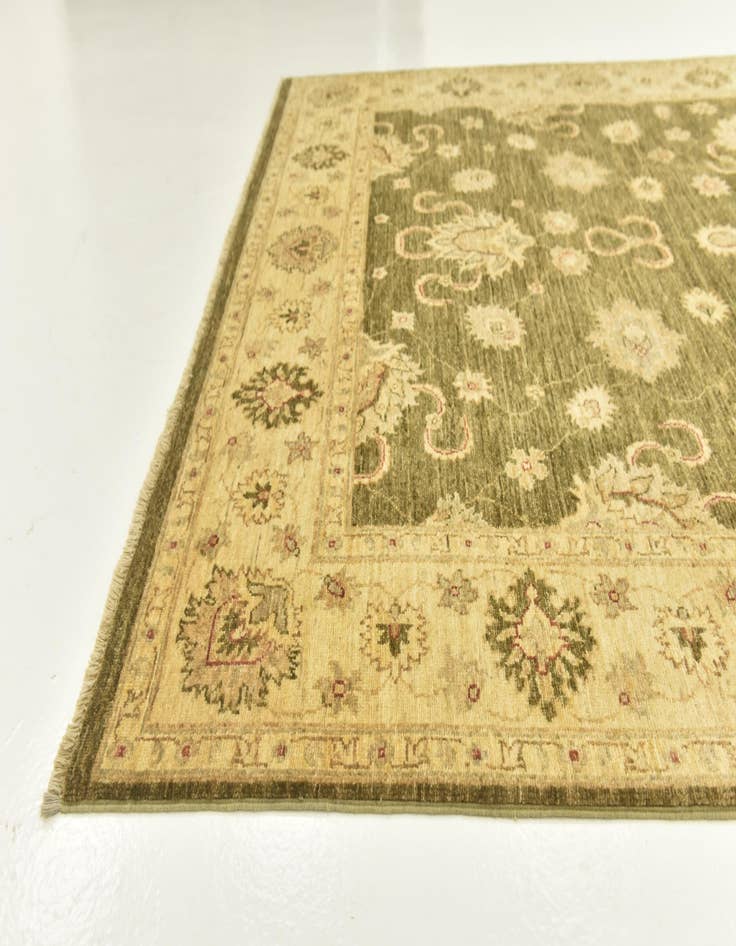 Detail image of  5' 8 x 8' 8  Hand Knotted Peshawar Ziegler Rug