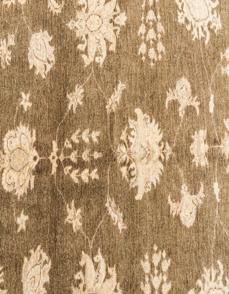 Detail image of  5' 8 x 8' 2  Hand Knotted Peshawar Ziegler Oriental Rug
