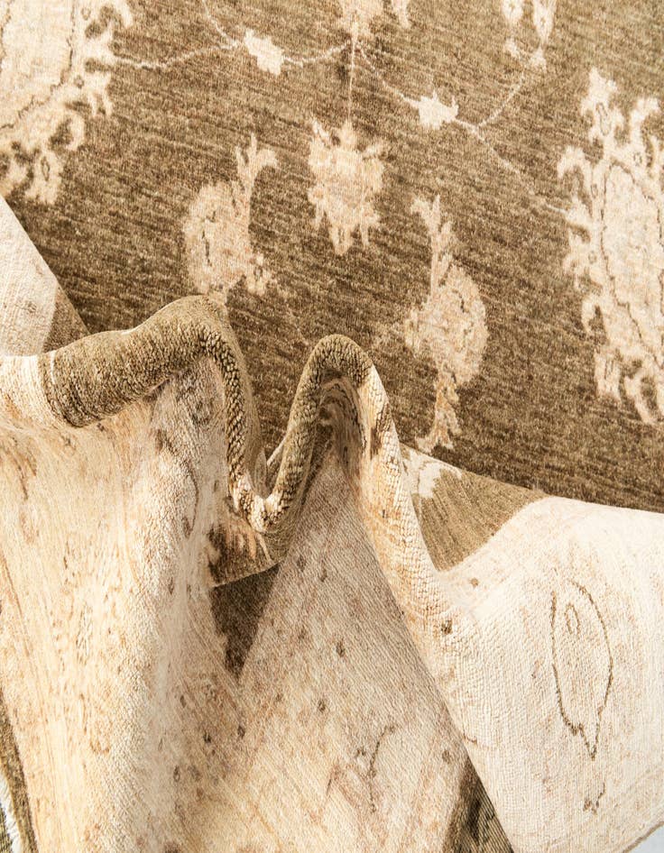 Detail image of  5' 8 x 8' 2  Hand Knotted Peshawar Ziegler Oriental Rug