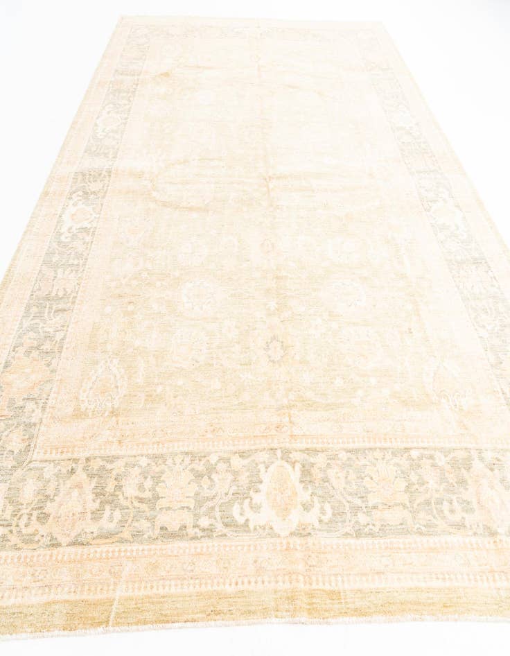 Detail image of  10' x 13'  Hand Knotted Peshawar Ziegler Oriental Rug