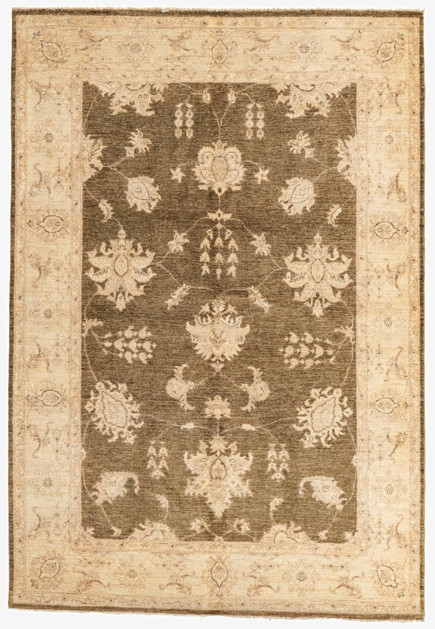  5' 8 x 8' 2  Hand Knotted Peshawar Ziegler Oriental Rug
