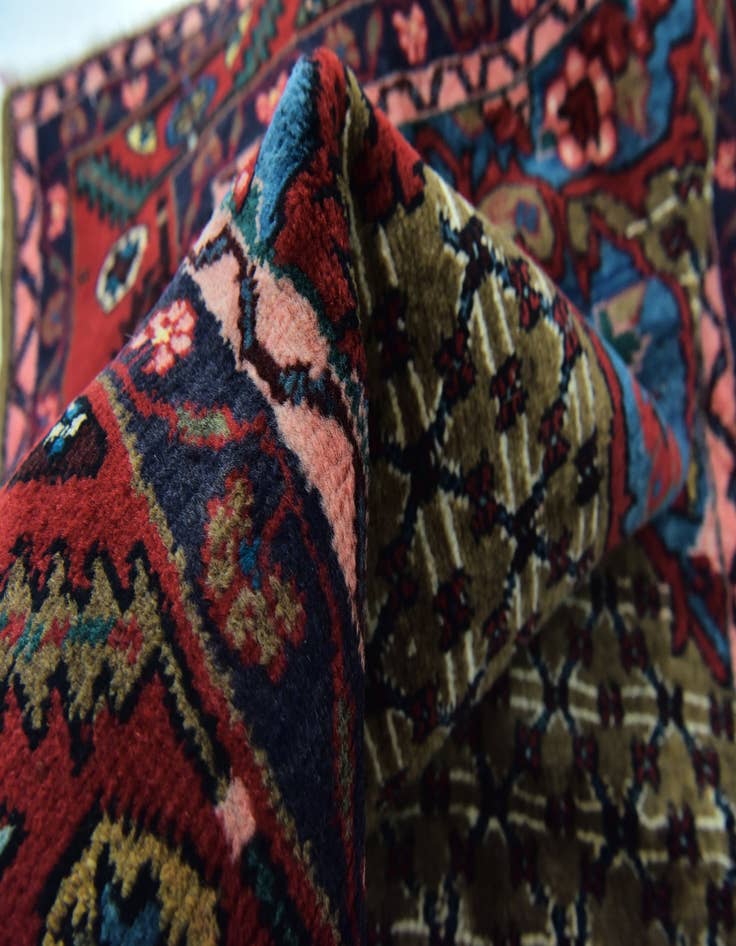 Detail image of  5' x 9' 6  Hand Knotted Songhor Persian Wool Rug