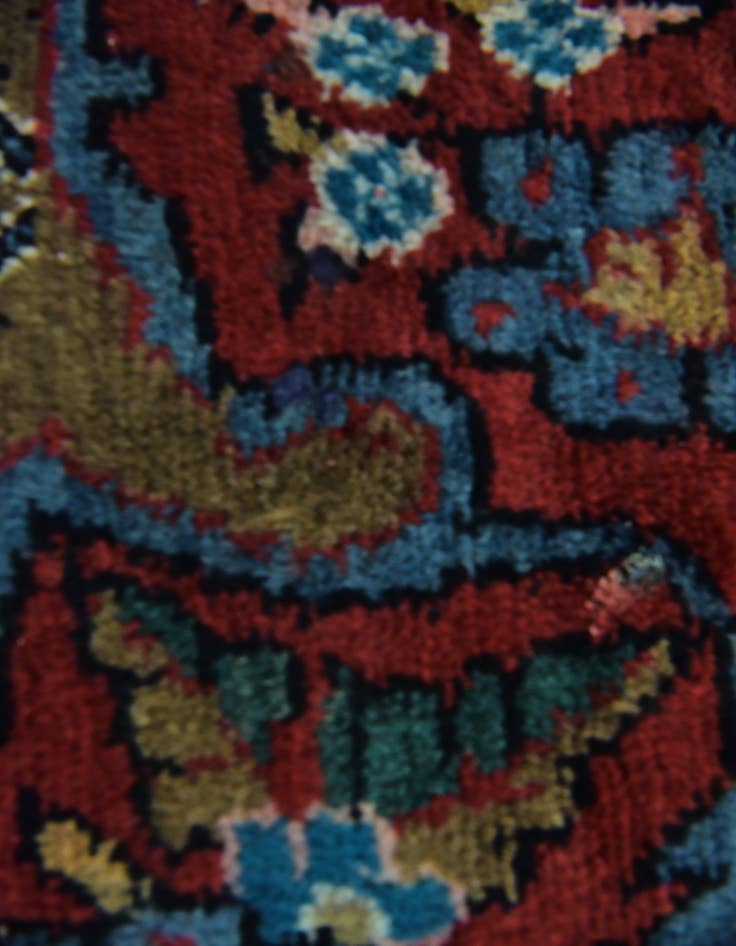 Detail image of  5' x 9' 6  Hand Knotted Songhor Persian Wool Rug