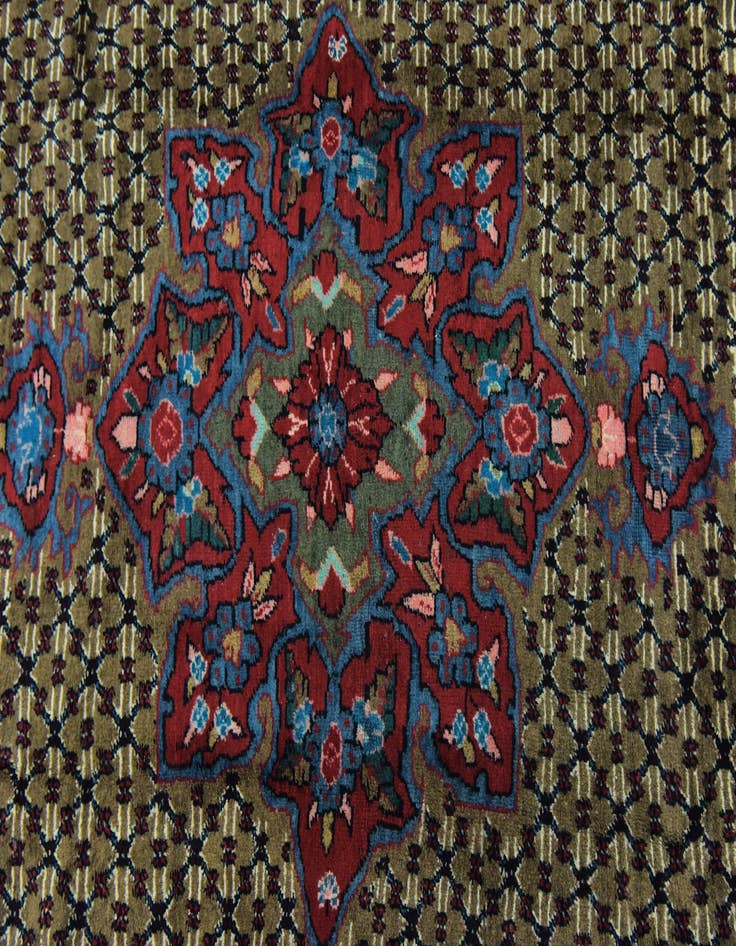 Detail image of  5' x 9' 6  Hand Knotted Songhor Persian Wool Rug