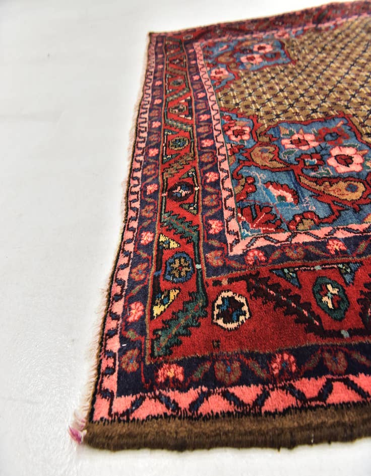 Detail image of  5' x 9' 6  Hand Knotted Songhor Persian Wool Rug